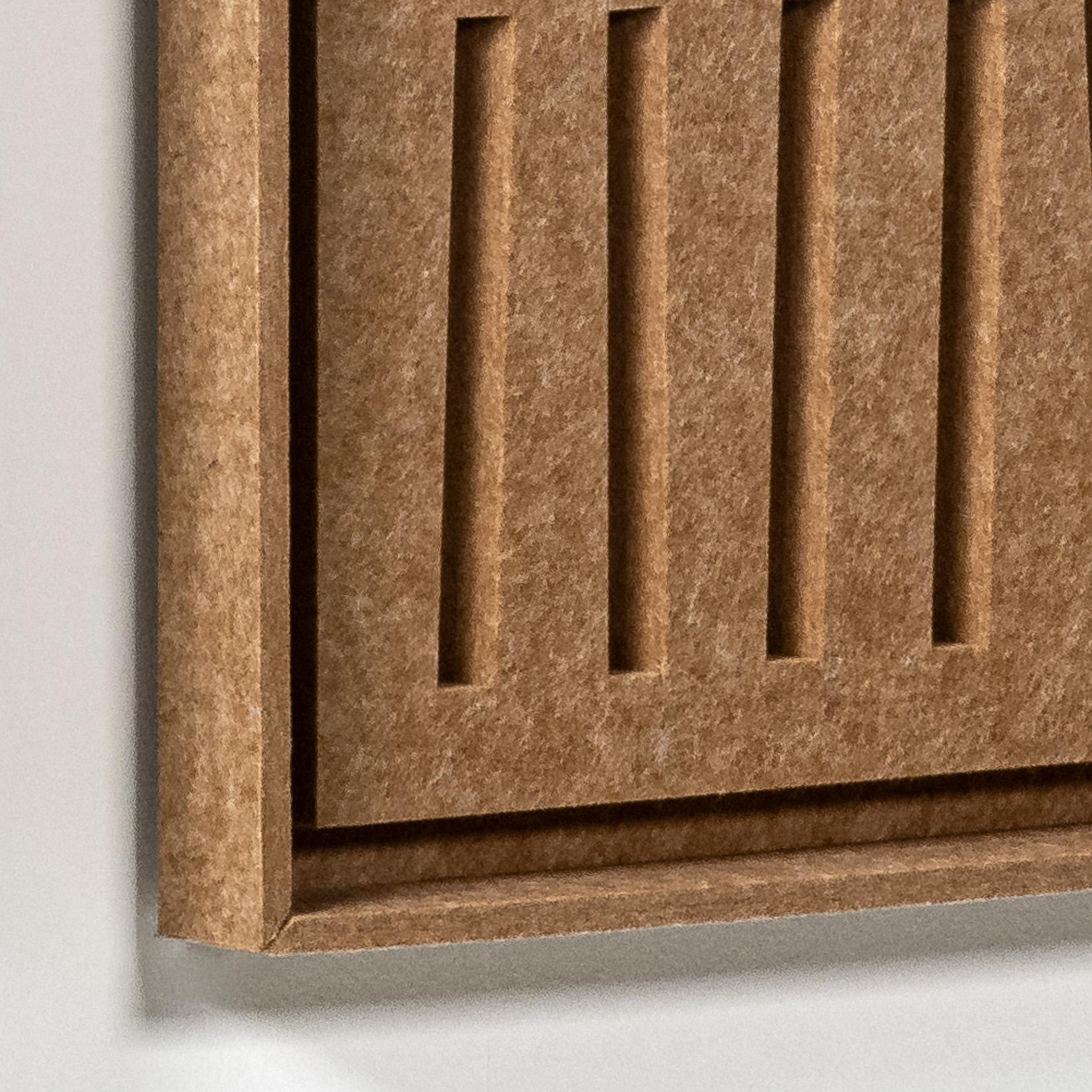 Acoustic wall art Harmoni Soft Dune - sound-absorbing 3D felt wall panel, 2-piece set detail preview