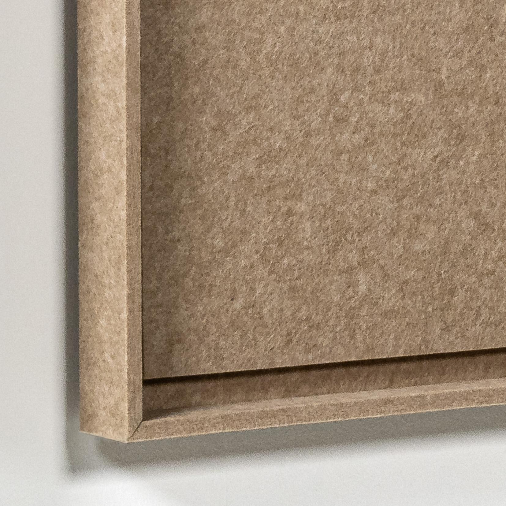 Acoustic wall art Serene Pale Sand - sound-absorbing 3D felt wall panel, 2-piece set detail preview