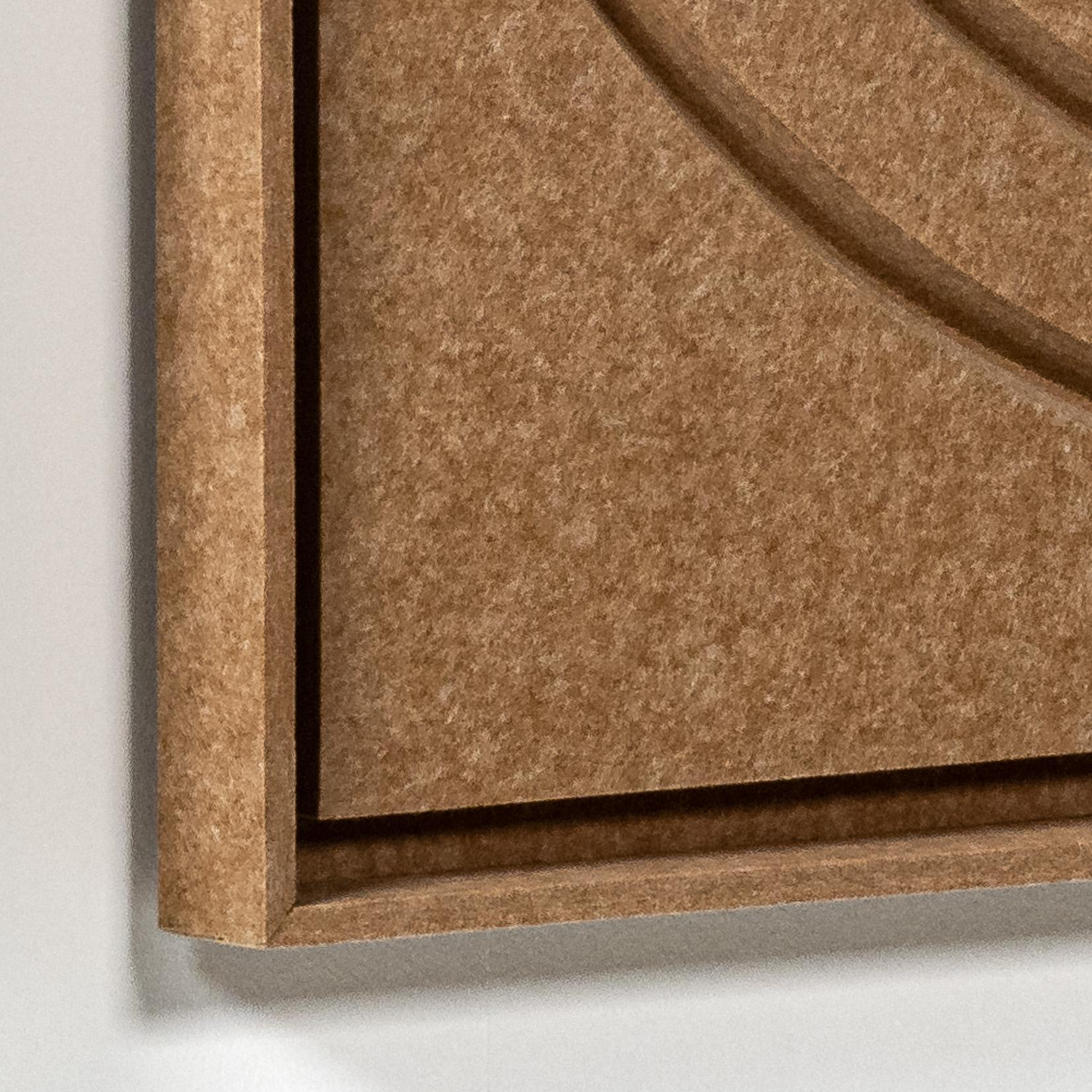 Acoustic wall art Aura Soft Dune - sound-absorbing 3D felt wall panel, 2-piece set detail preview
