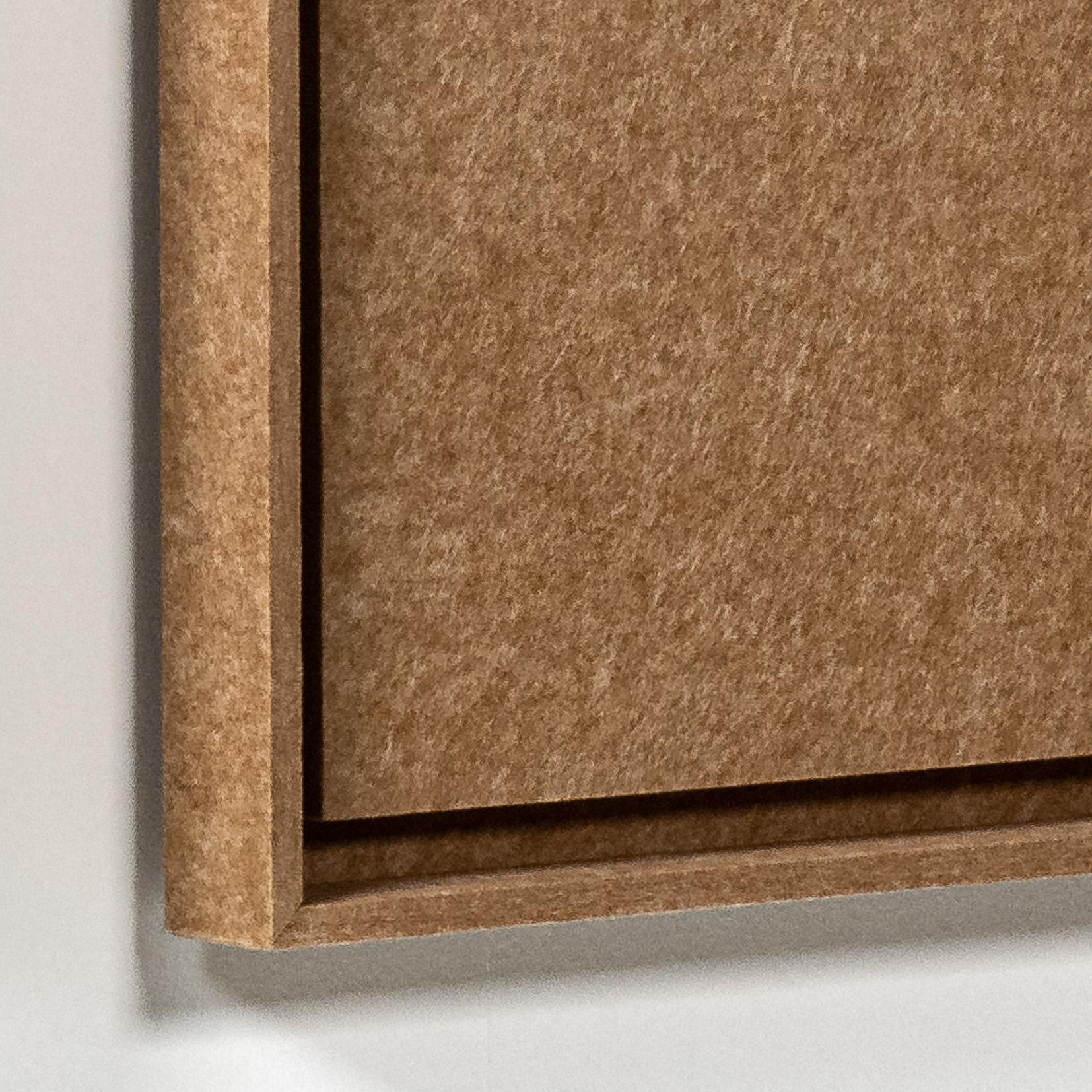 Acoustic wall art Botany Soft Dune - sound-absorbing 3D felt wall panel, 2-piece set detail preview