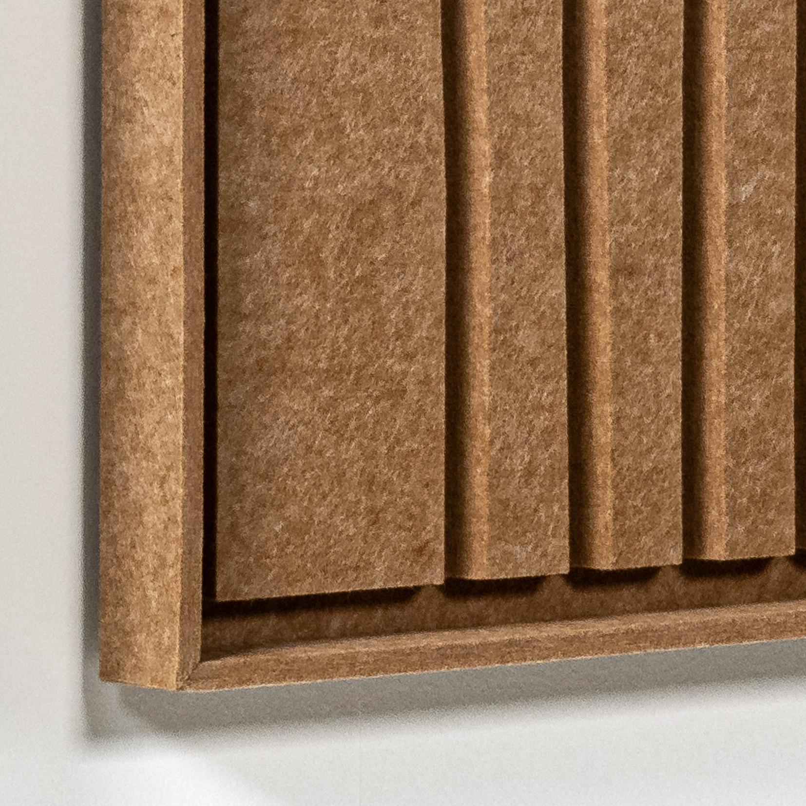 Acoustic wall art Linoa Soft Dune - sound-absorbing 3D felt wall panel, 2-piece set detail preview