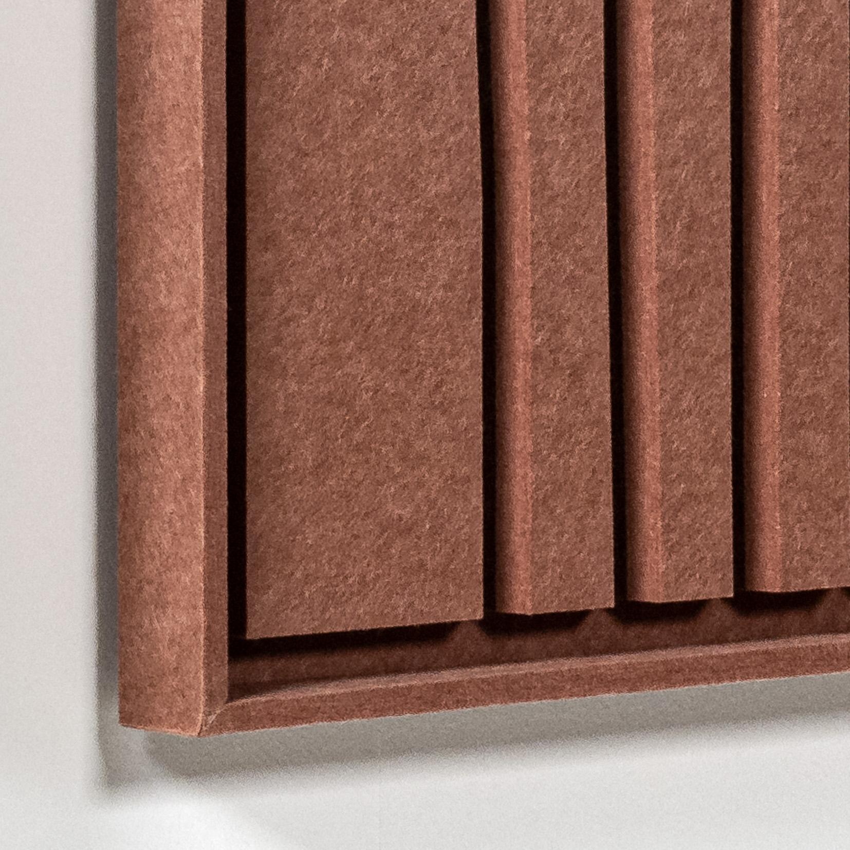 Acoustic wall art Linoa Terra Bloom - sound-absorbing 3D felt wall panel, 2-piece set detail preview