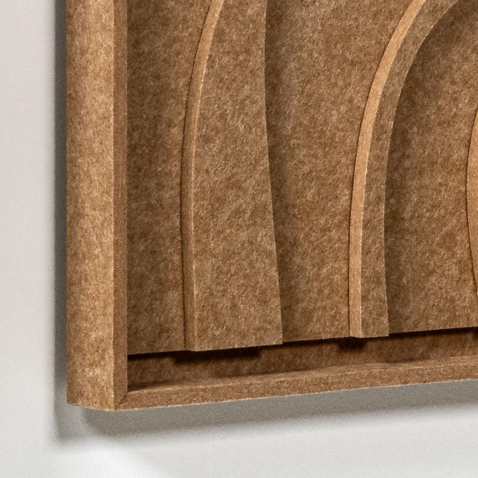 Acoustic wall art Oasis Soft Dune - sound-absorbing 3D felt wall panel, 2-piece set detail preview