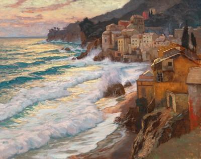 Southern coastal region by carl o’lynch - artwork in frame preview