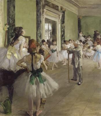 The ballet class in outdoor light - artwork in frame preview