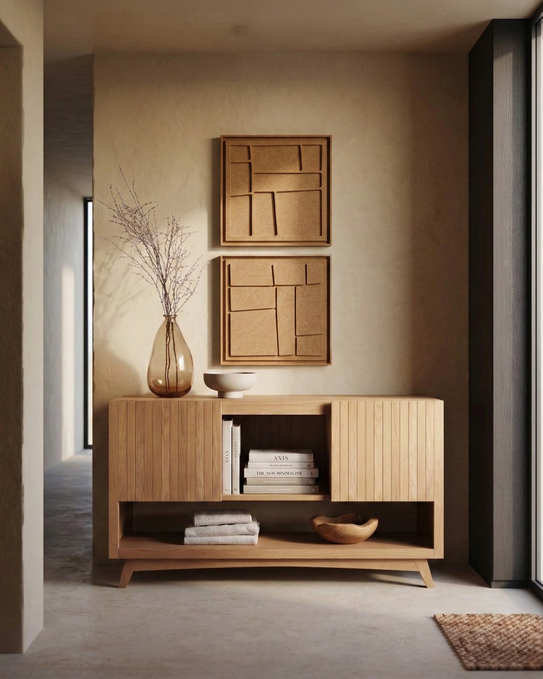 Artura Soft Dune 3D felt art panel