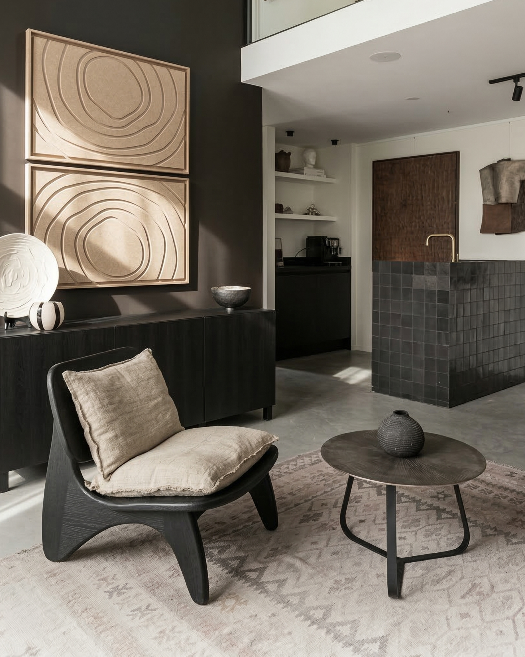 Aura Pale Sand 3D felt art panel