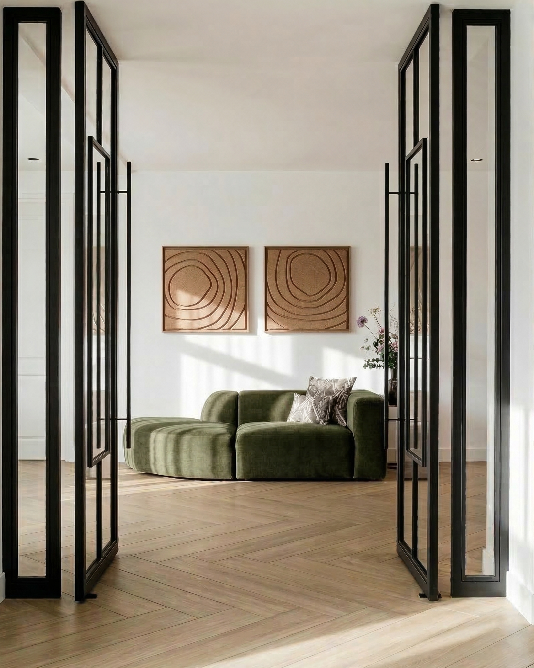 Aura Soft Dune 3D felt art panel