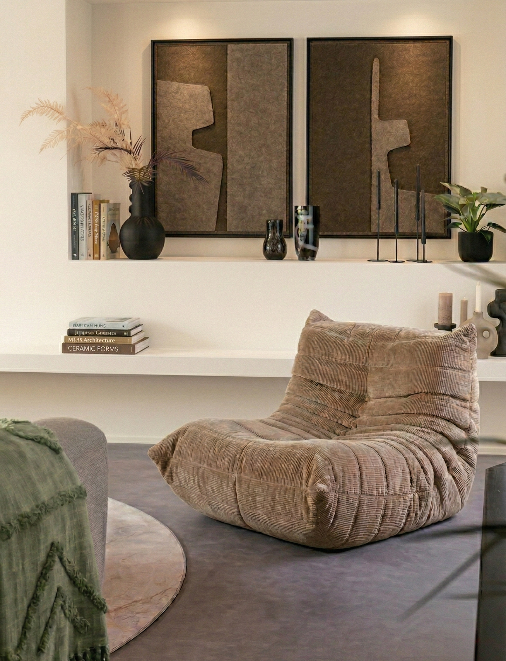 Estile Olive Mist 3D felt art panel