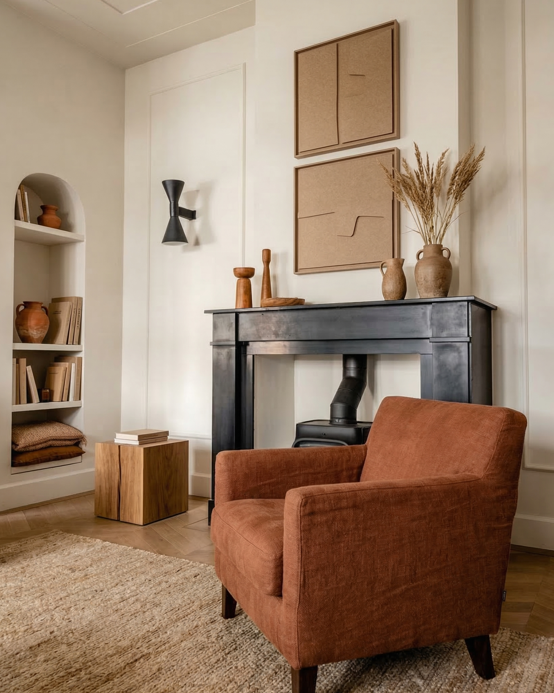 Estile Pale Sand 3D felt art panel