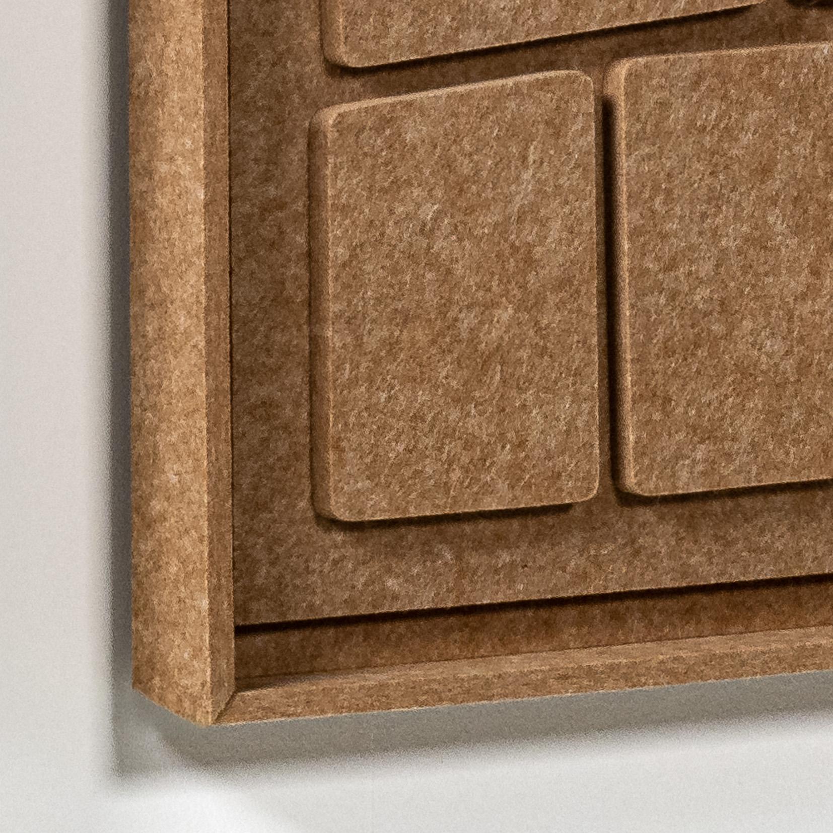 Acoustic wall art Modura Soft Dune - sound-absorbing 3D felt wall panel, 2-piece set detail preview