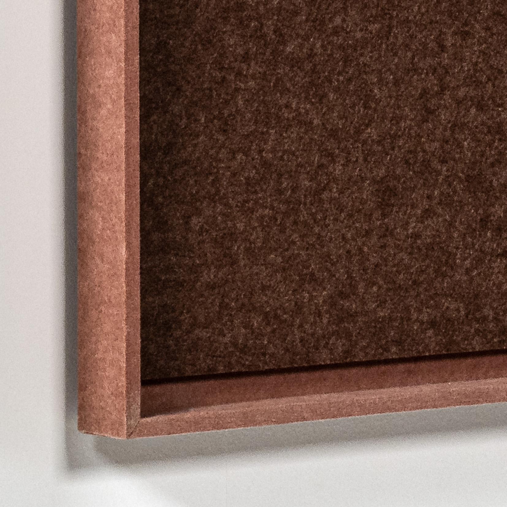 Acoustic wall art Serene Terra Bloom - sound-absorbing 3D felt wall panel, 2-piece set detail preview