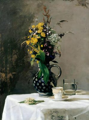 Bouquet of wild flowers in outdoor light