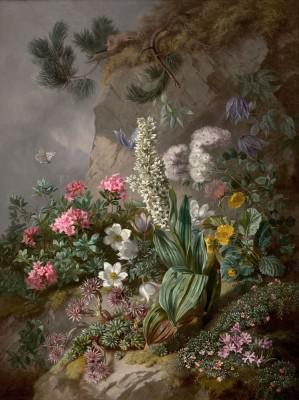 Sunlit outdoor scene by joseph schuster - artwork in frame preview