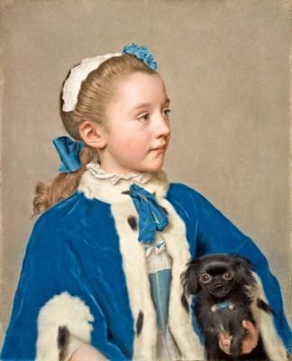 Portrait of maria frederike van reede athlone at seven years of age - artwork in frame preview
