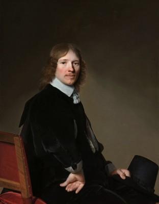 Portrait of eduard wallis in outdoor setting - artwork in frame preview