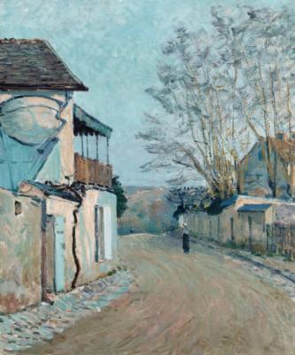 Rue de la princesse on a bright day - artwork in frame preview