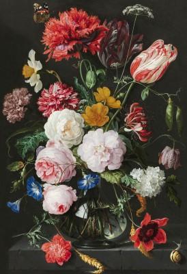 Stilleven Met Bloemen In Een Glazen Vaas Jan Davidsz De Heem - artwork in frame preview