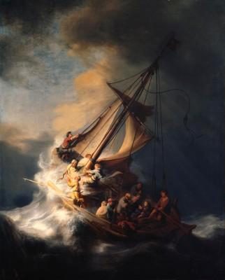 Storm on the Sea of Galilee - artwork in frame preview