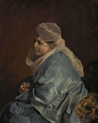 Woman of constantinople outdoor scene by jean-léon gérome