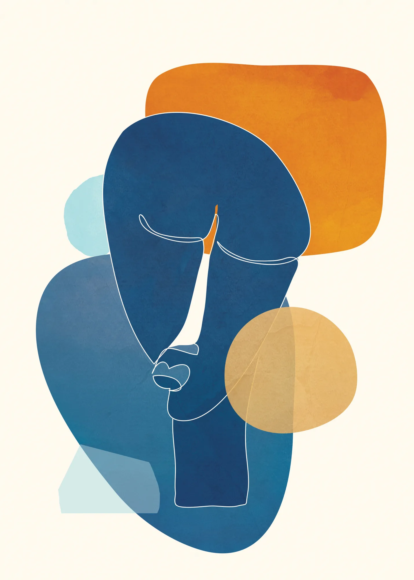 Abstract mask design by city art