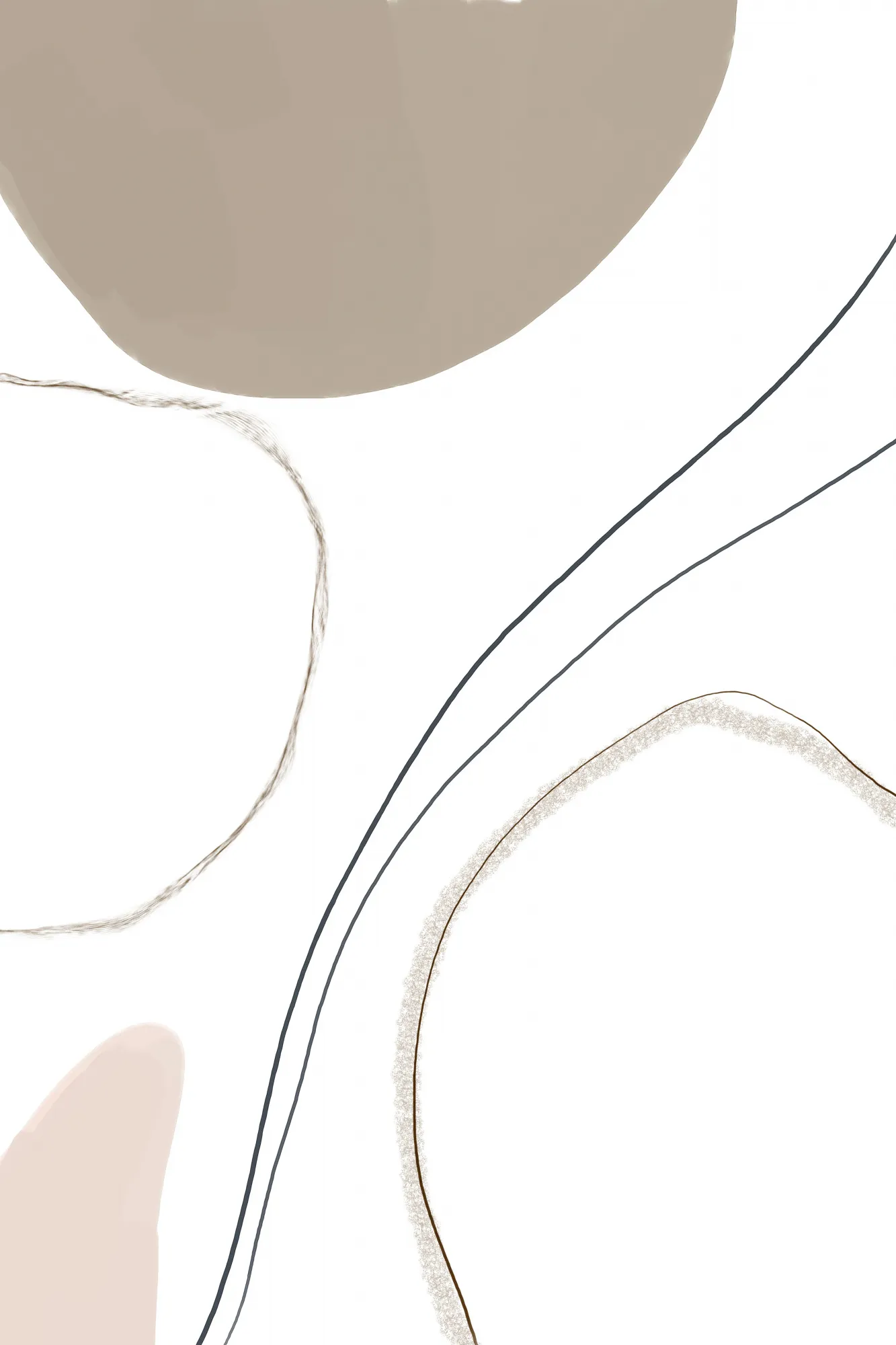 Abstract line art with outdoor geometry