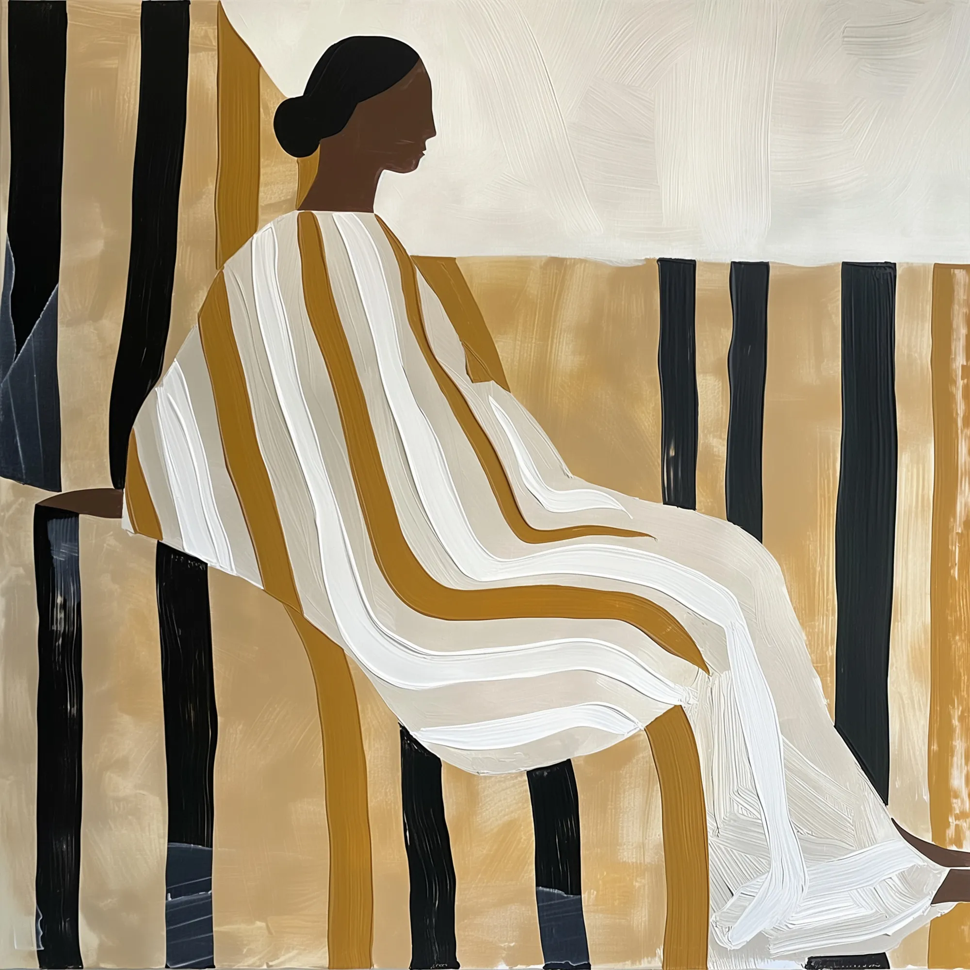 Lady in stripes by shandu