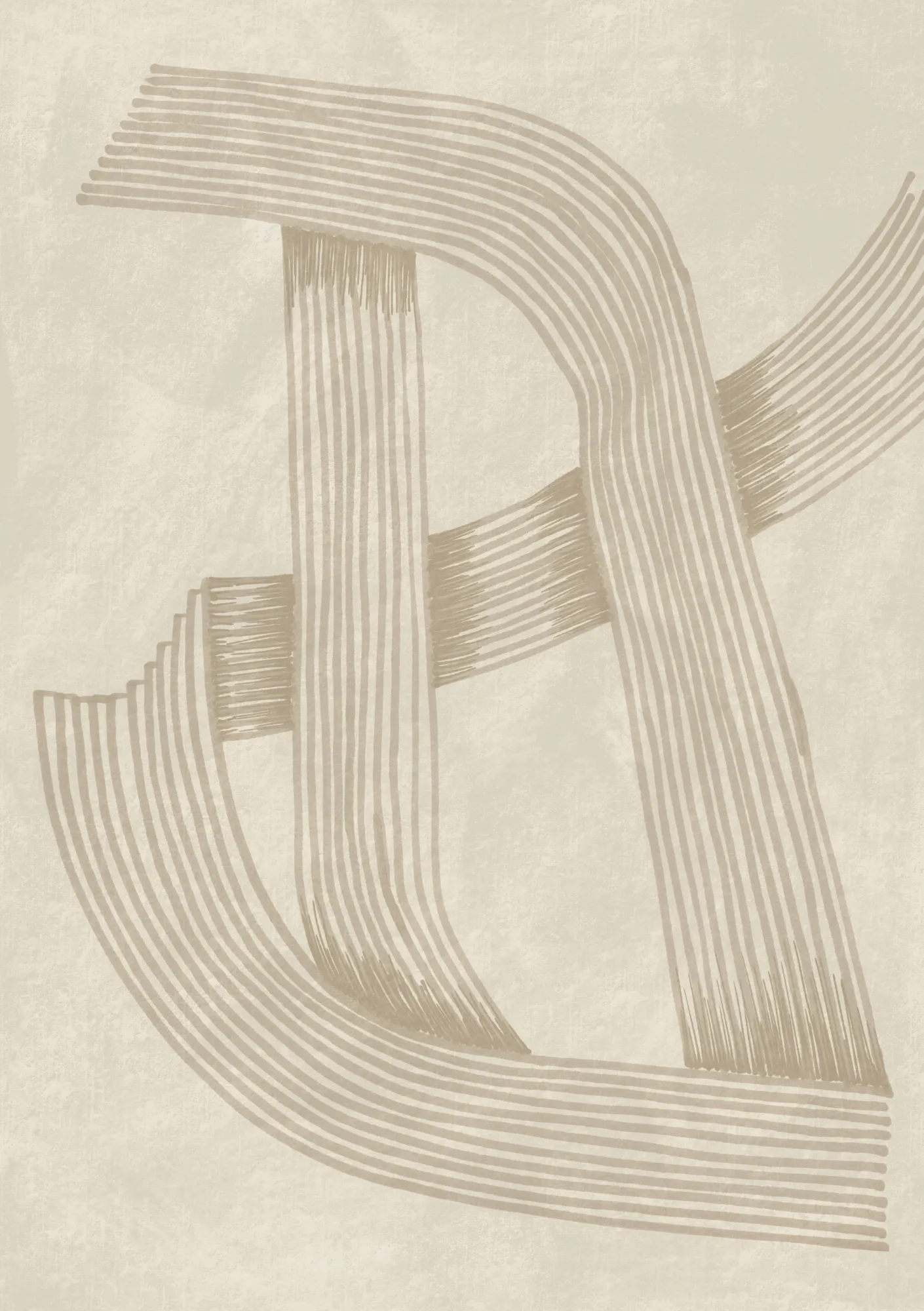 Abstract sophisticated line 02 by lucrecia caporale