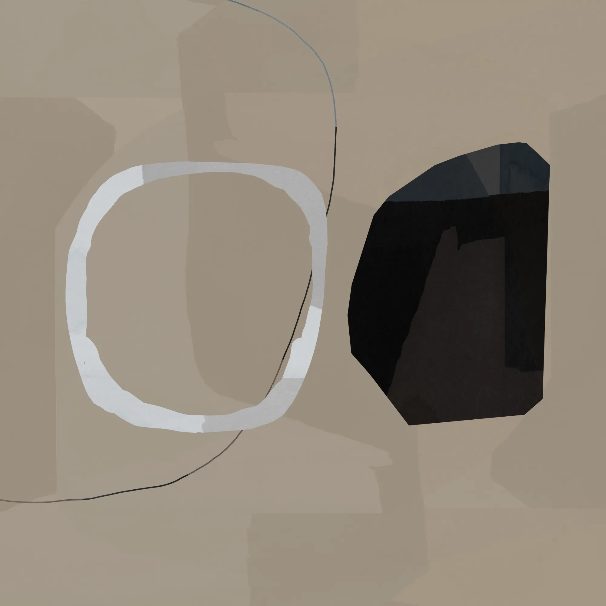 Neutral shapes abstract no 2 by cartissi