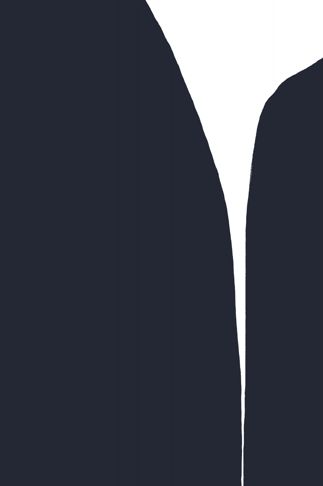 Minimalist lines and striking color contrast