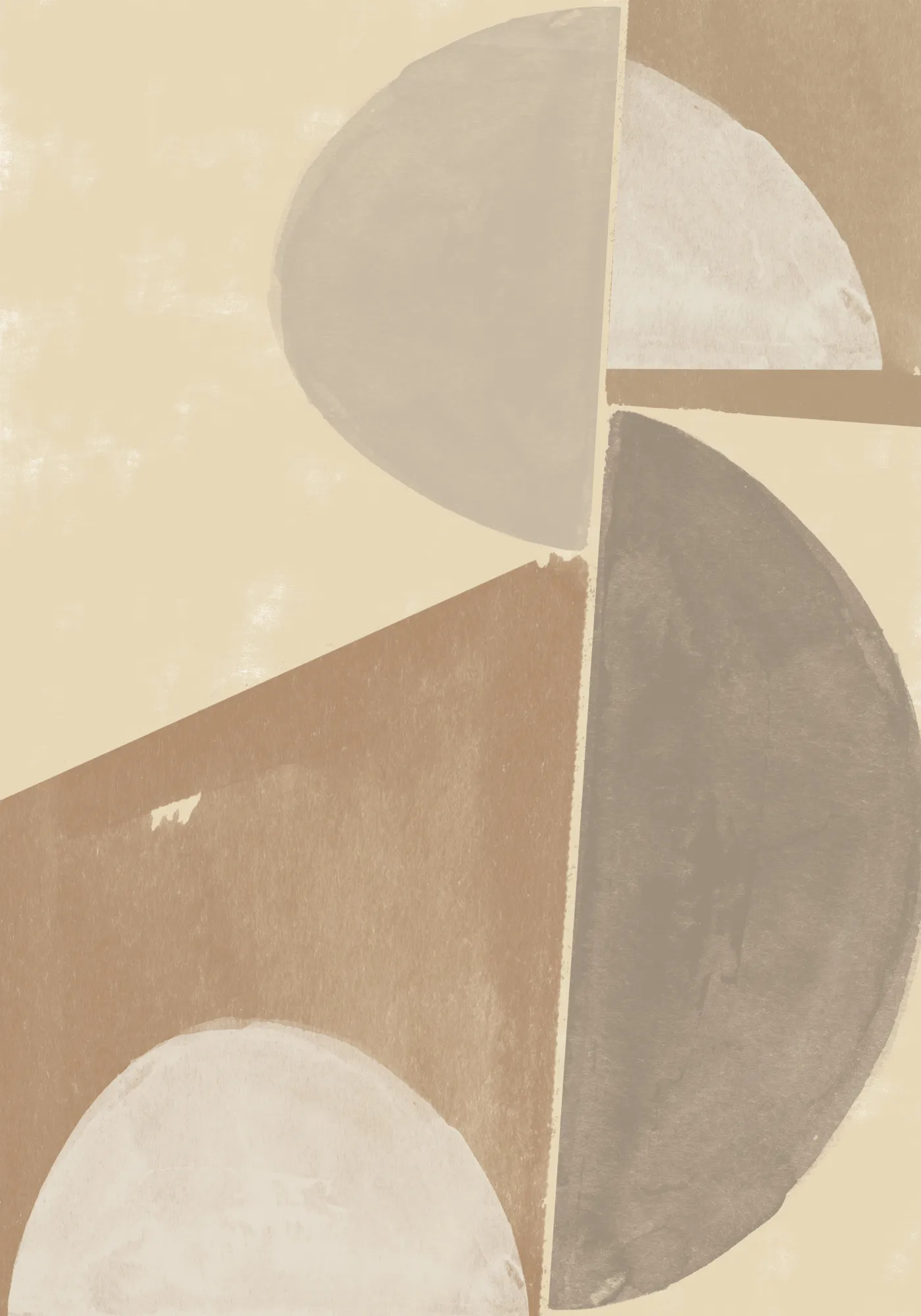 Geometric harmony in muted earth tones