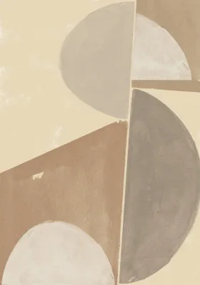 Geometric harmony in muted earth tones