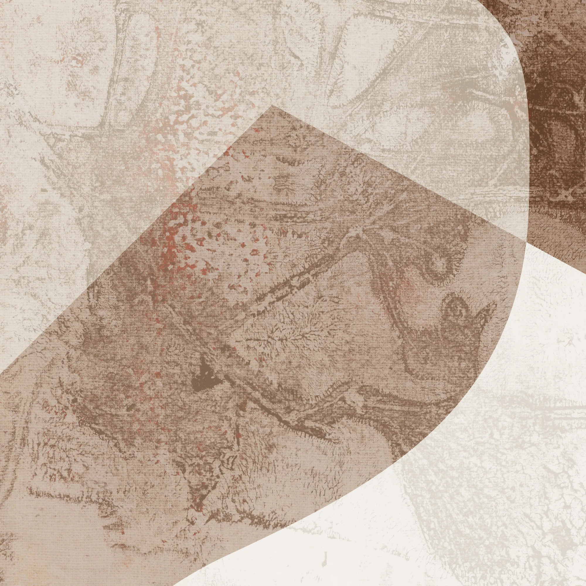 Abstract shapes in soft pastels by dina dankers