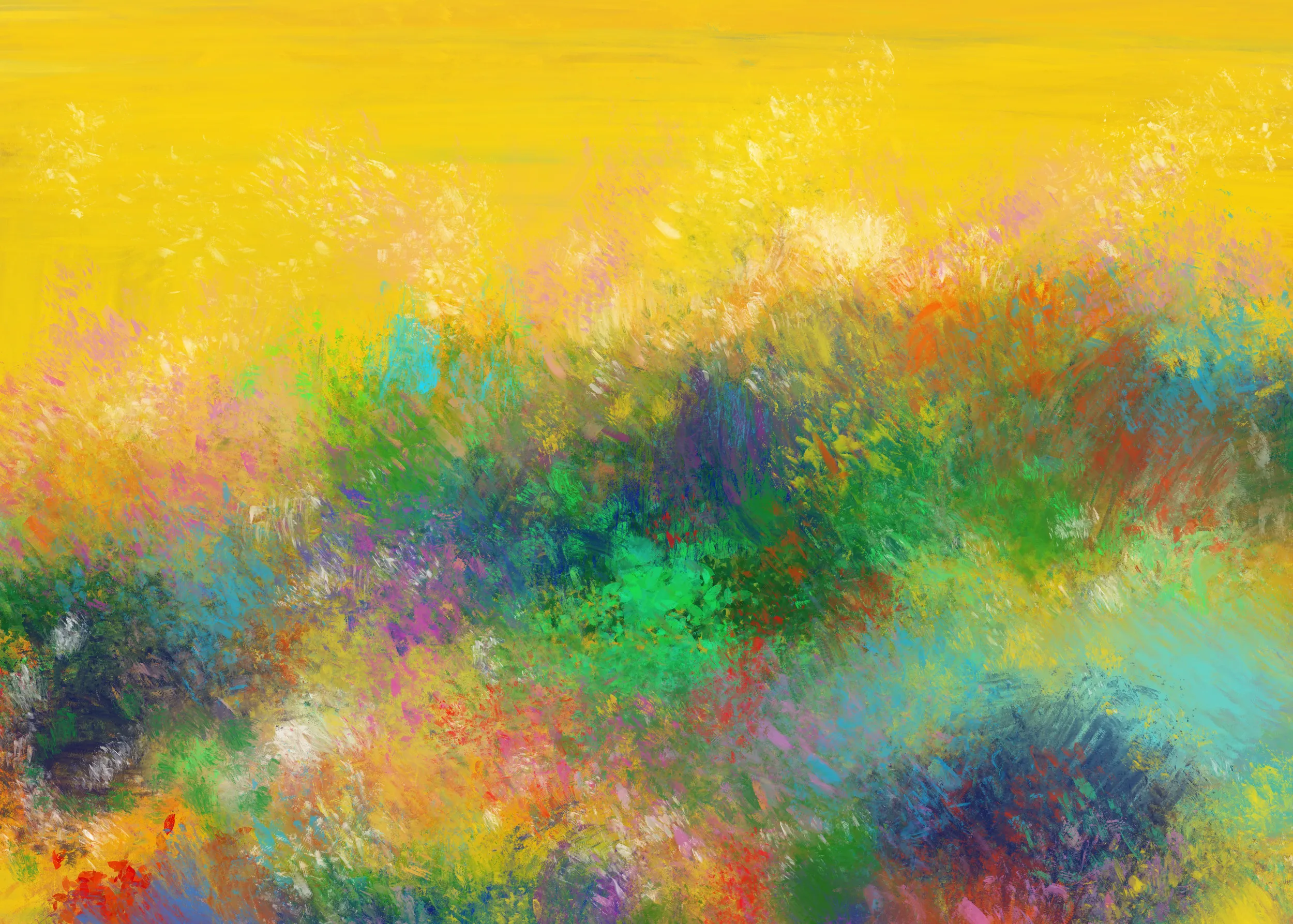 The van gogh's garden by cesare bellassai art