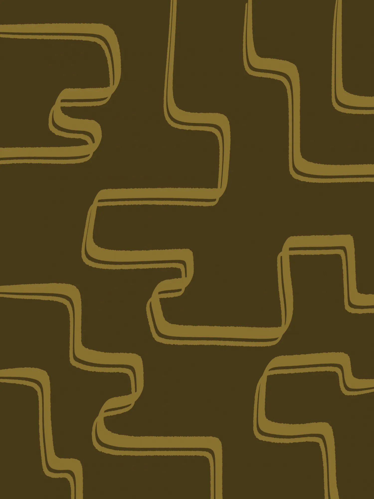 Olive green abstract lines by yuli saputra