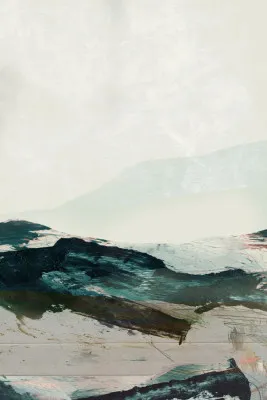 Mountains no2 by dan hobday in blue and green hues