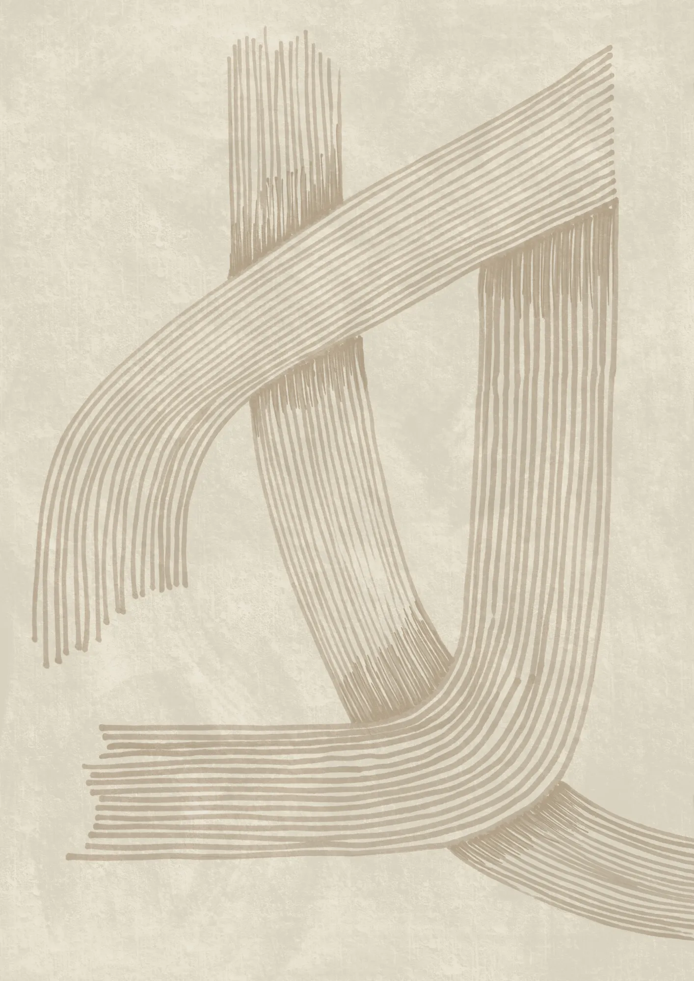 Abstract sophisticated line 01 by lucrecia caporale