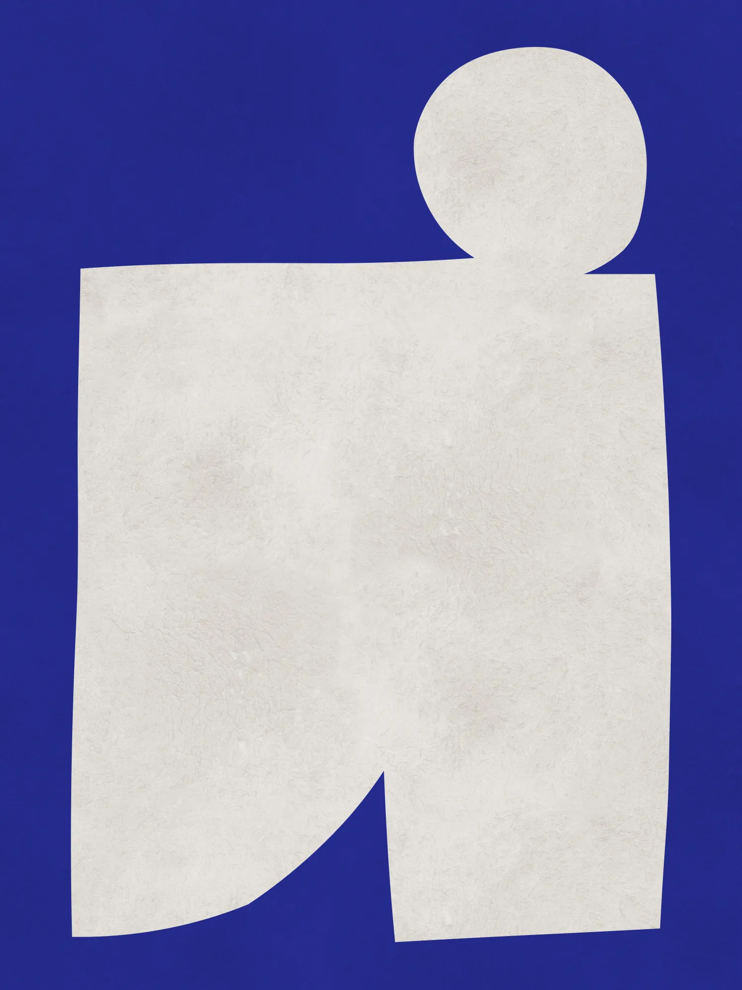 Blue and white abstract geometry