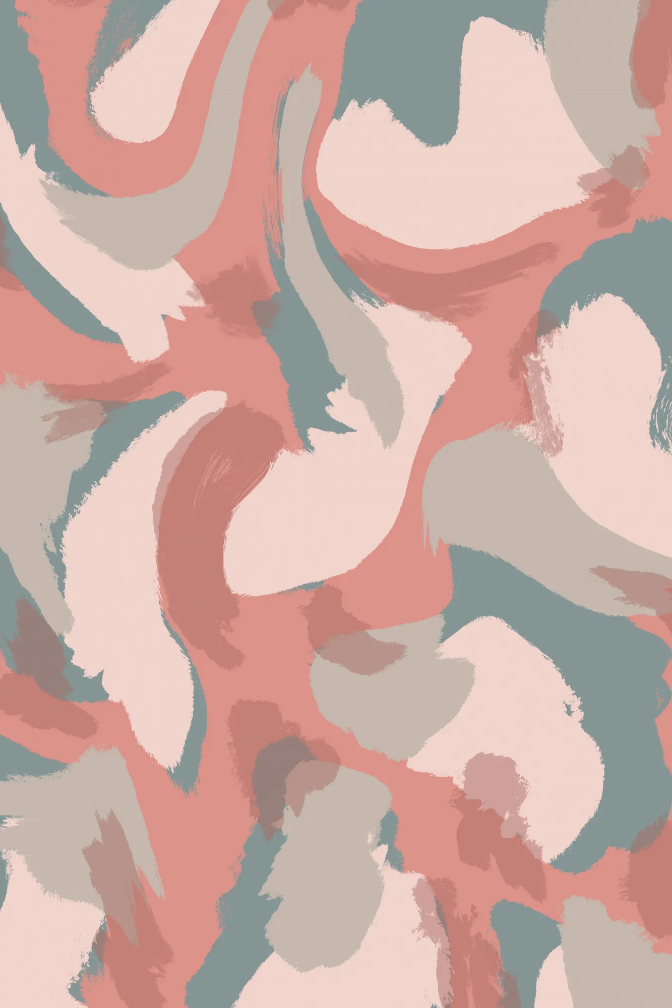 Swirling hues in soft pastel pink