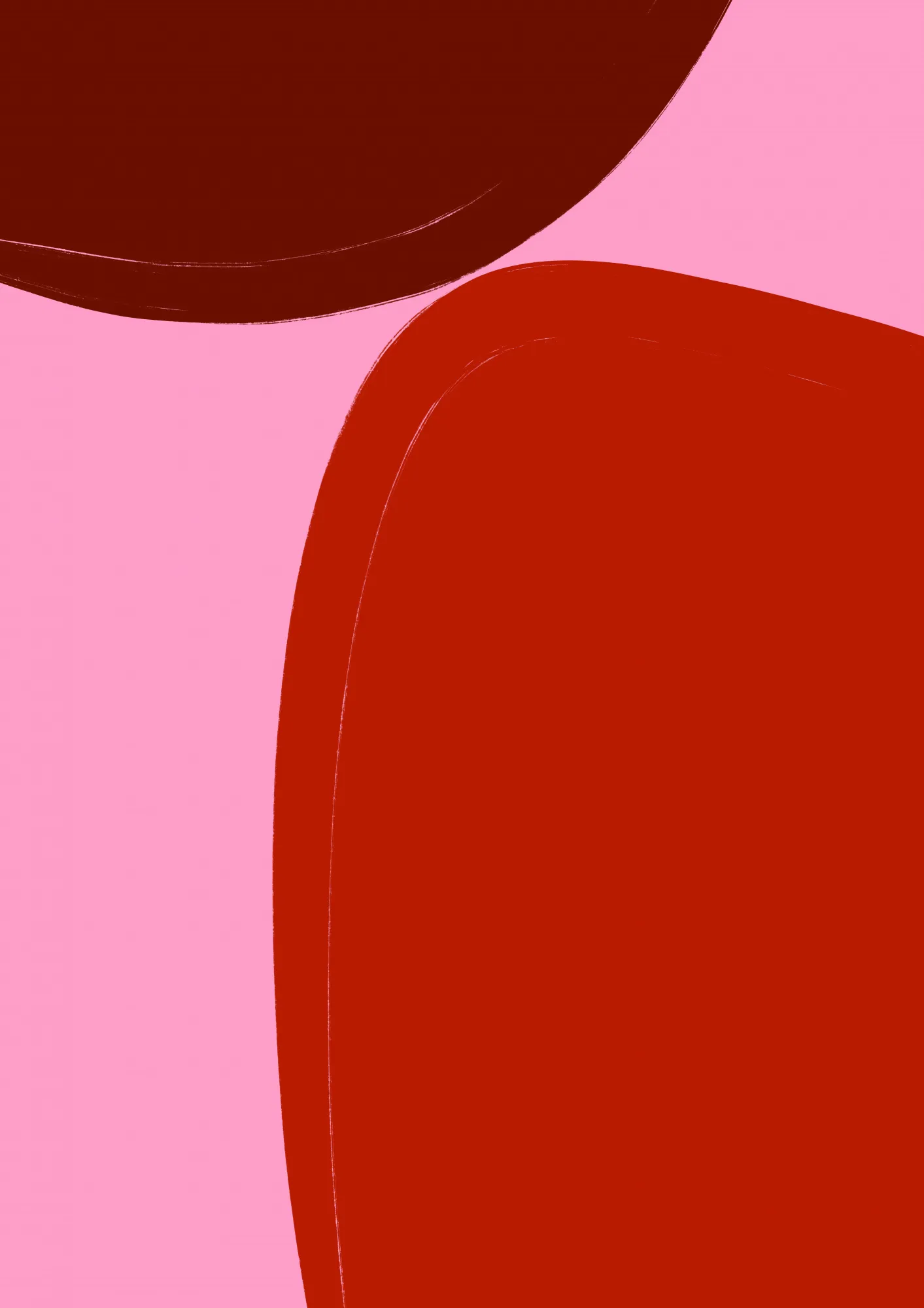 Curved red shapes by athene fritsch