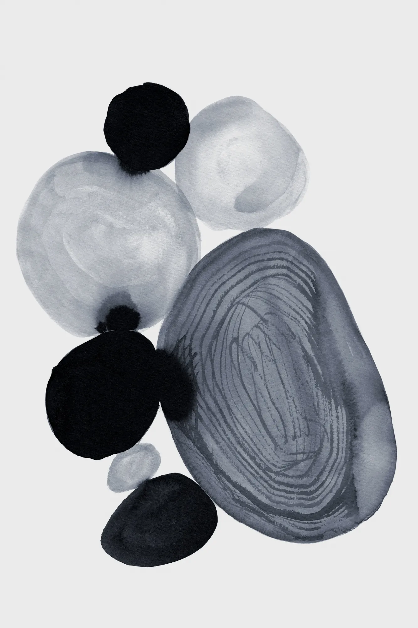 Zen garden stones 02 by danushka abeygoda