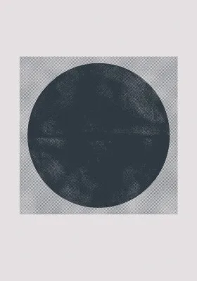 Celestial void abstract vertical print