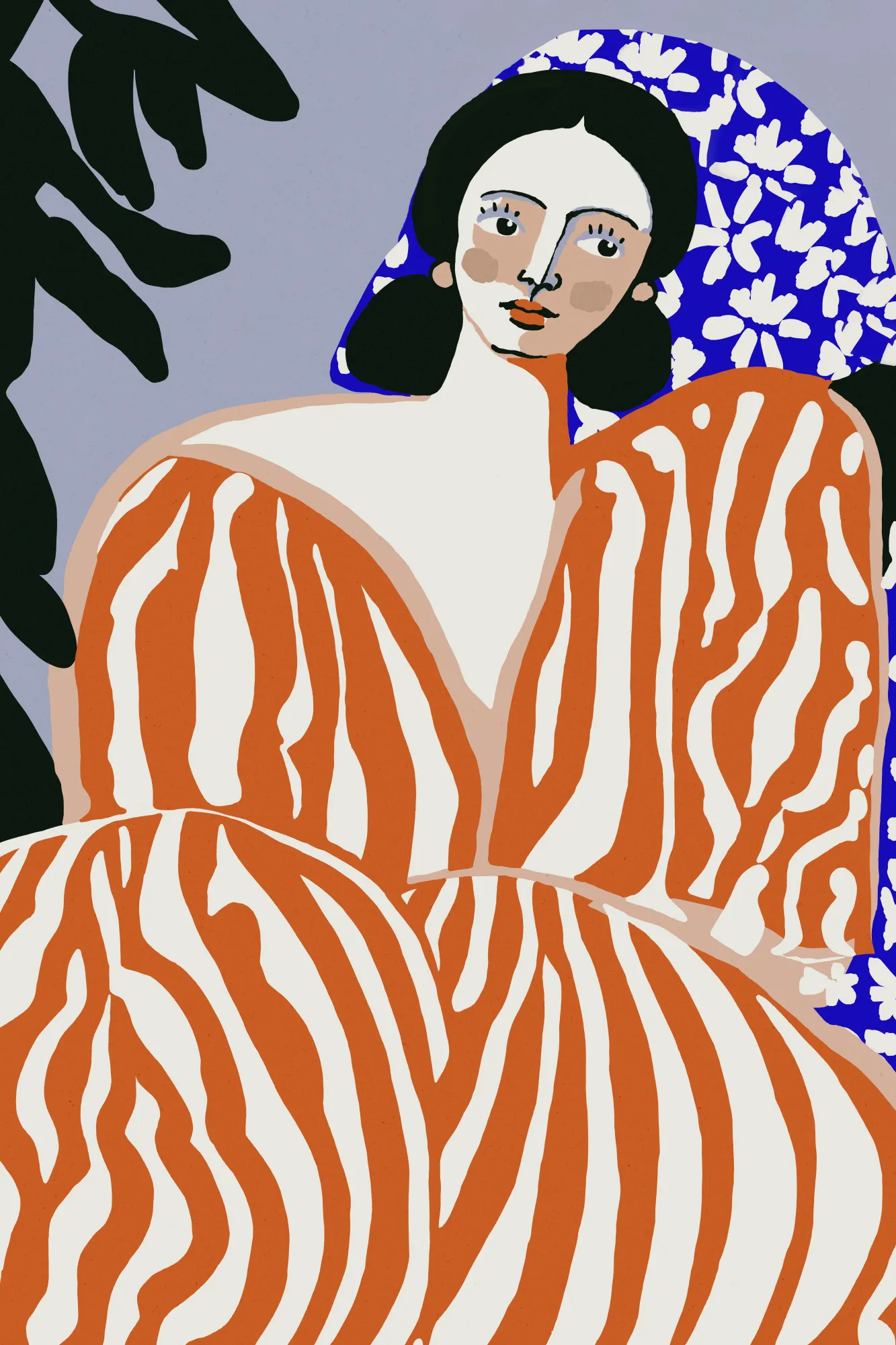 Zebra elegance by treechild in vibrant pop art style