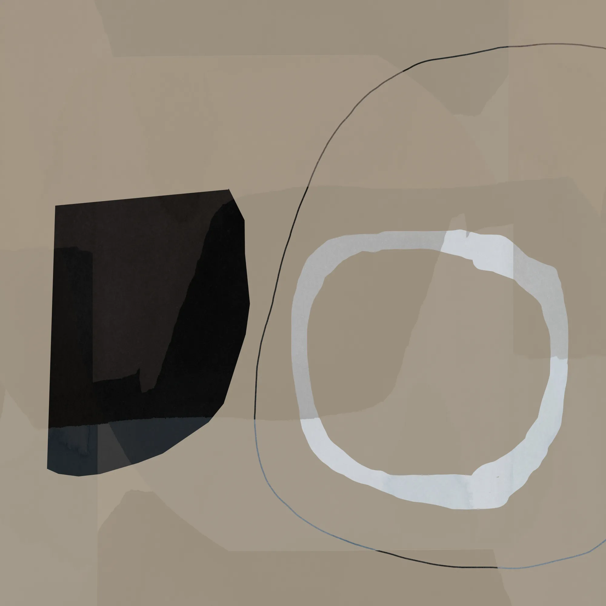 Neutral shapes abstract no 1 by cartissi