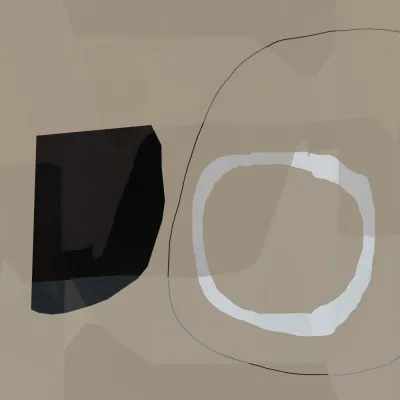 Neutral shapes abstract no 1 by cartissi