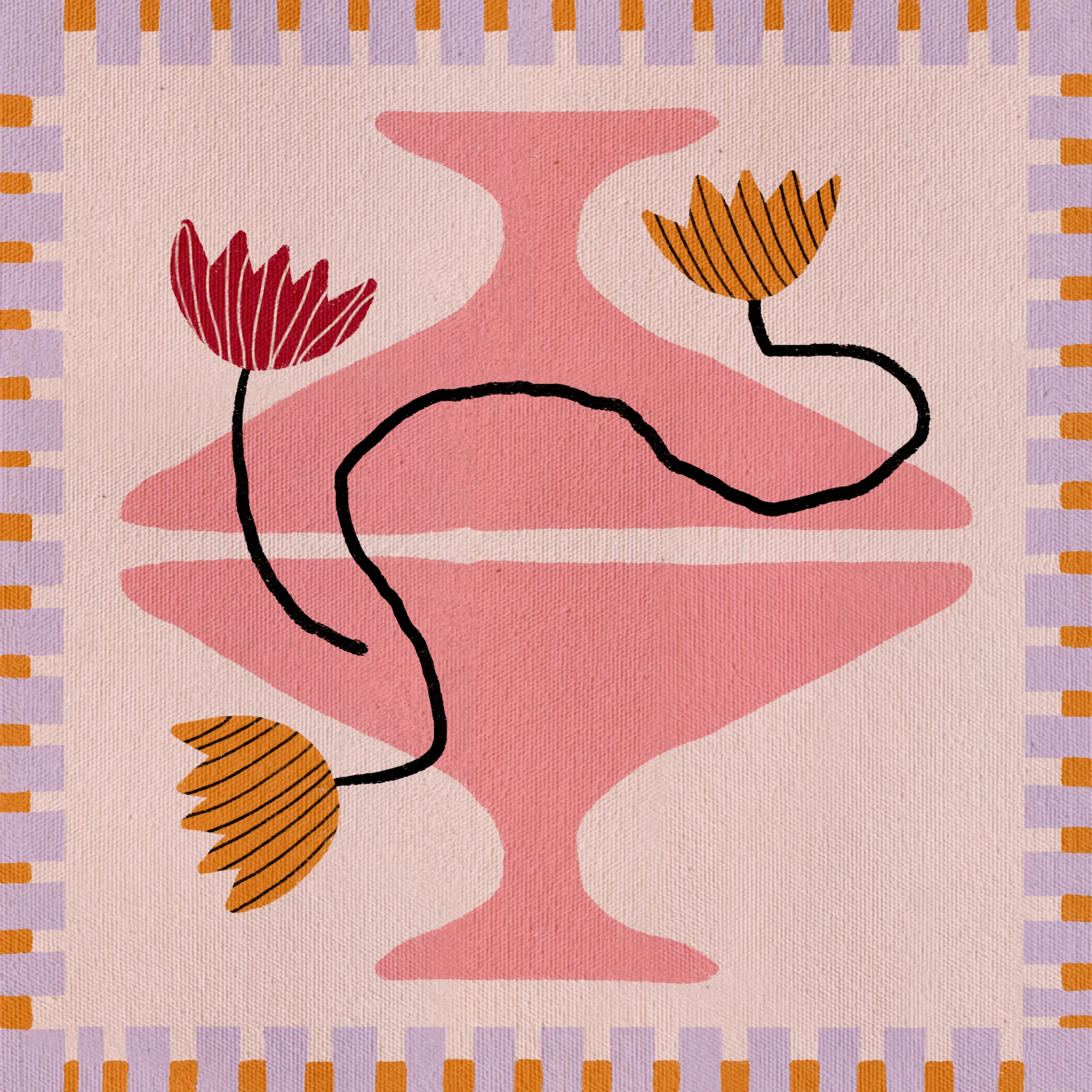 Out of vase blooms 8 by shatha al dafai