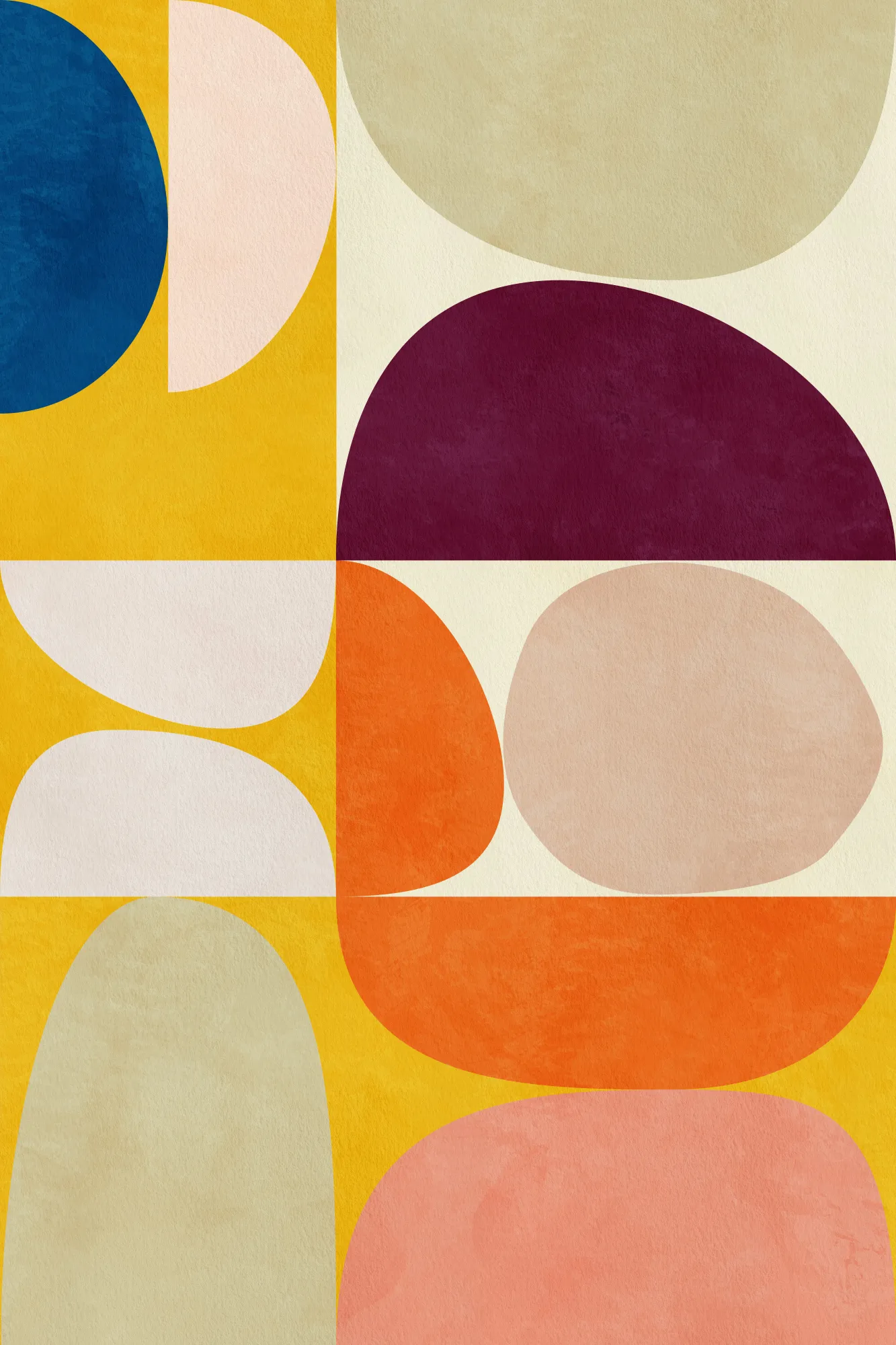 Vivid bauhaus2 abstract geometric illustration