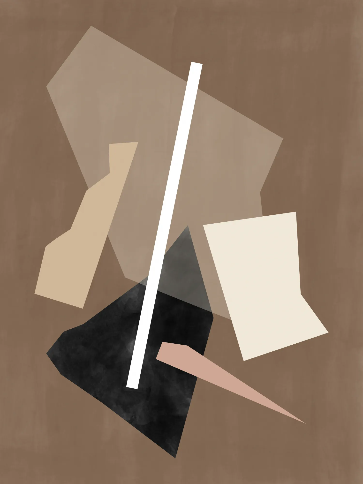 Brown paper cuts painting by elena ristova