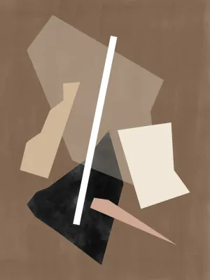 Brown paper cuts painting by elena ristova