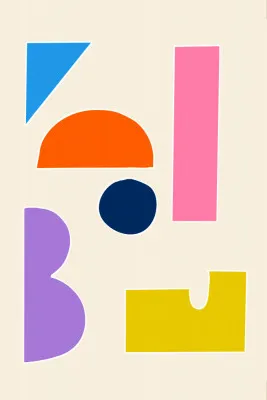 Colorful geometric shapes by studio memb